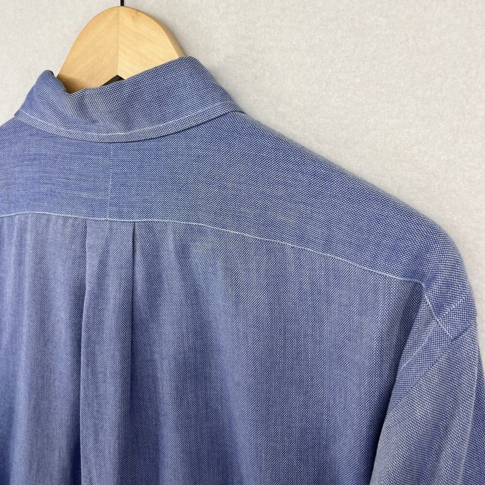 RALPH LAUREN Shirt Mens 15.5 33 Yarmouth Dress Button Down Cotton Blue - Picture 11 of 14